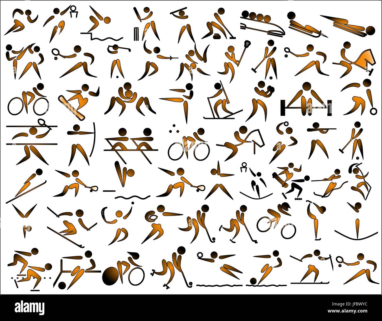 Activités sportives graphique icônes pictogramme Image Vectorielle Stock -  Alamy