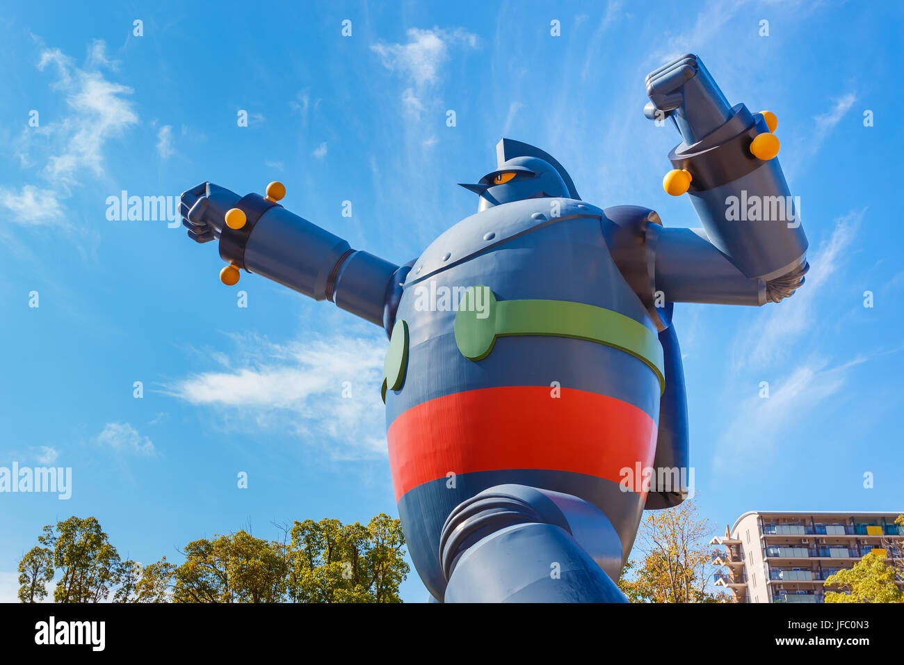 Robot Gigantor Statue à Kobe, Japon Banque D'Images