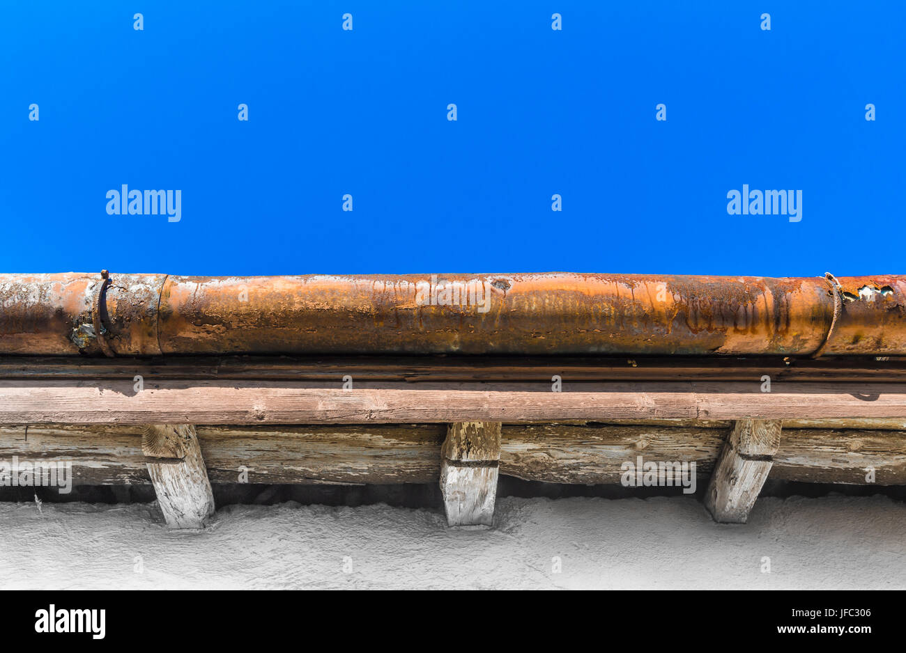 Ancien caniveau Banque D'Images