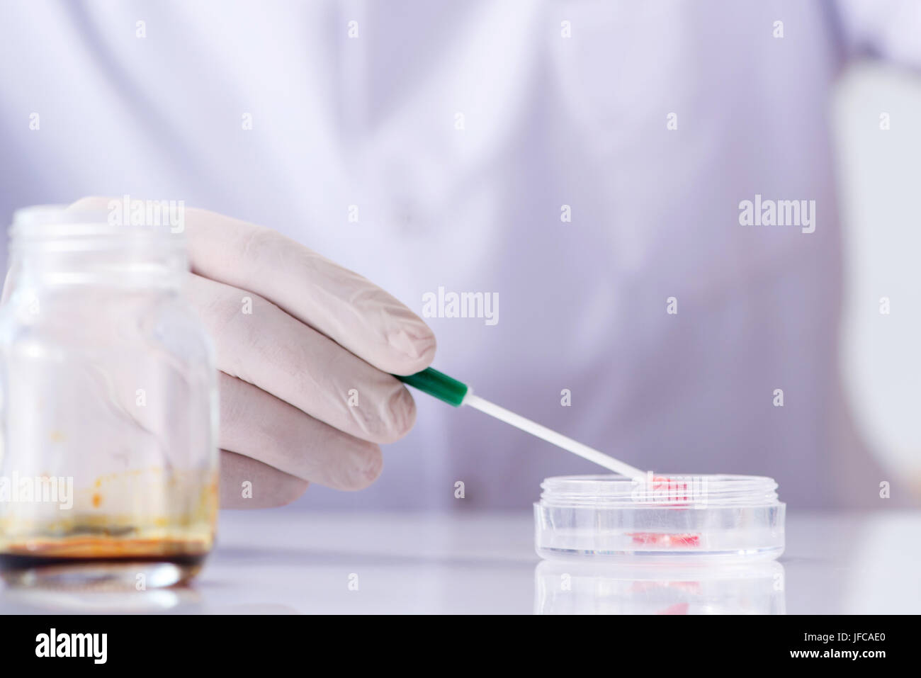 Des tests sanguins en laboratoire Banque D'Images