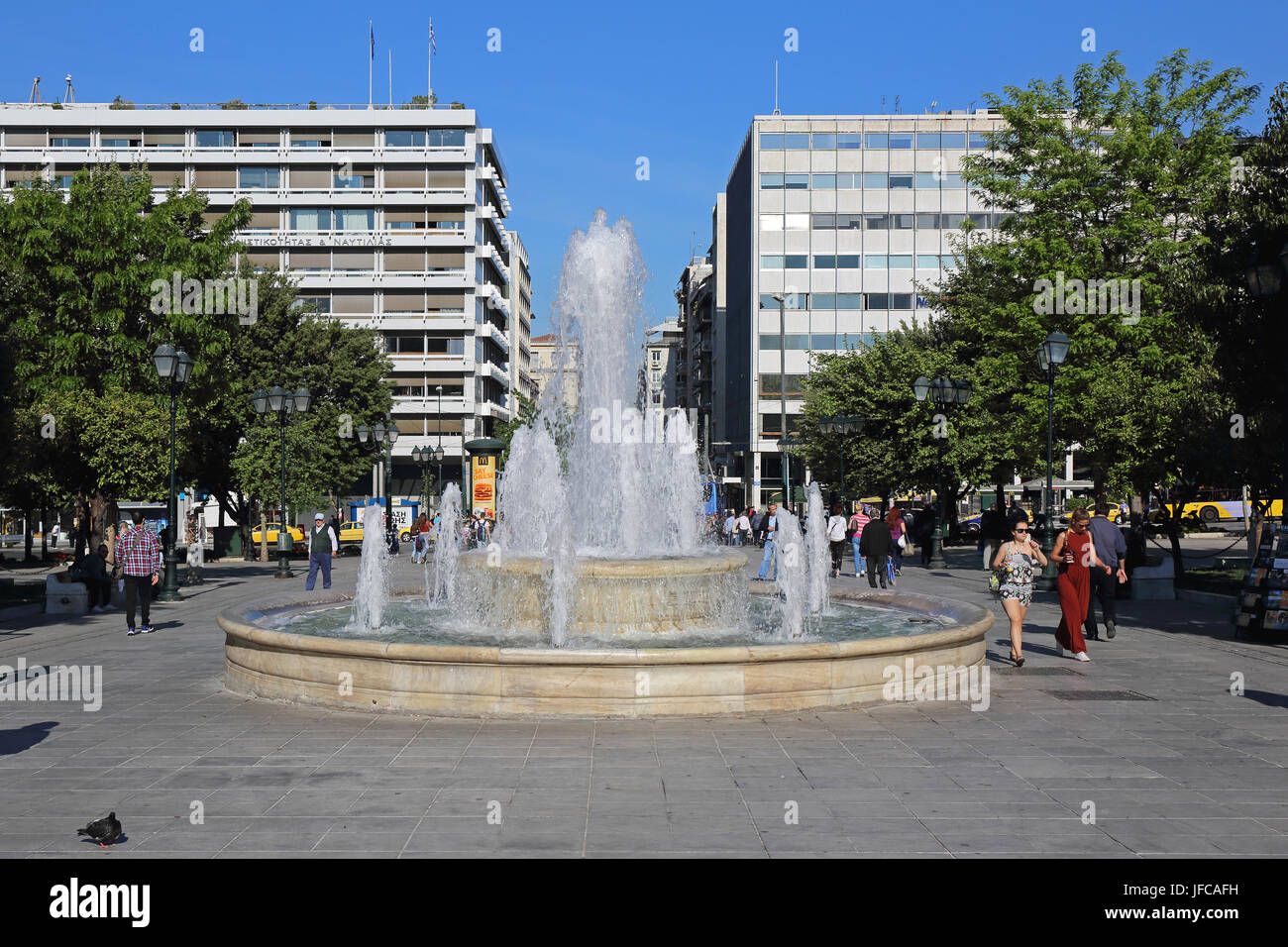 La place Syntagma Banque D'Images