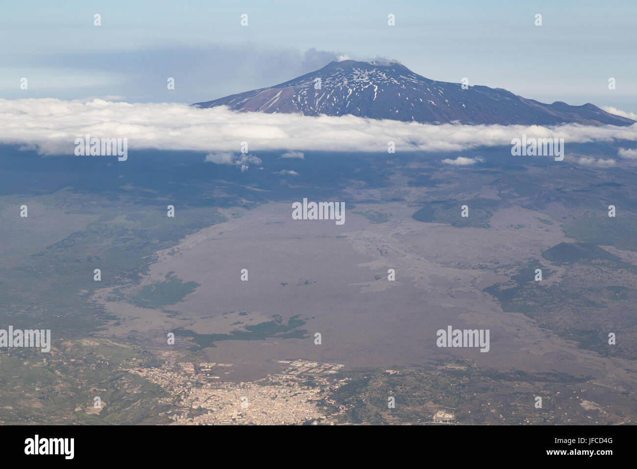 Le mont Etna, Sicile, Italie Banque D'Images