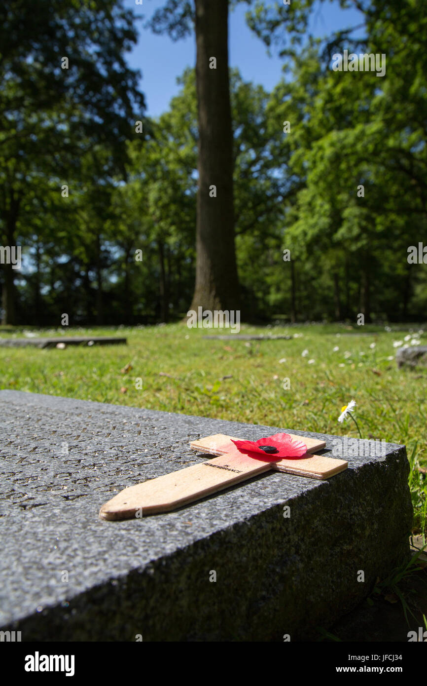 Cimetière militaire allemand Vladslo Banque D'Images