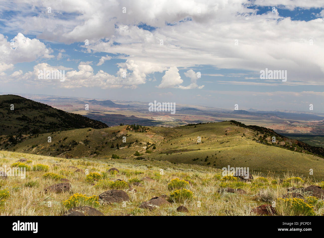 Large vue sur le Capitol Reef Banque D'Images