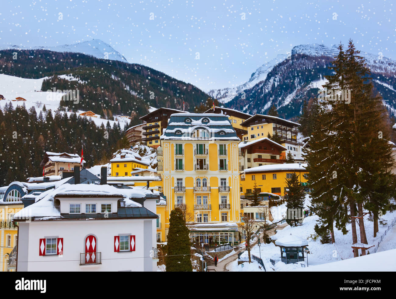 Montagne de ski Bad Gastein - Autriche Banque D'Images