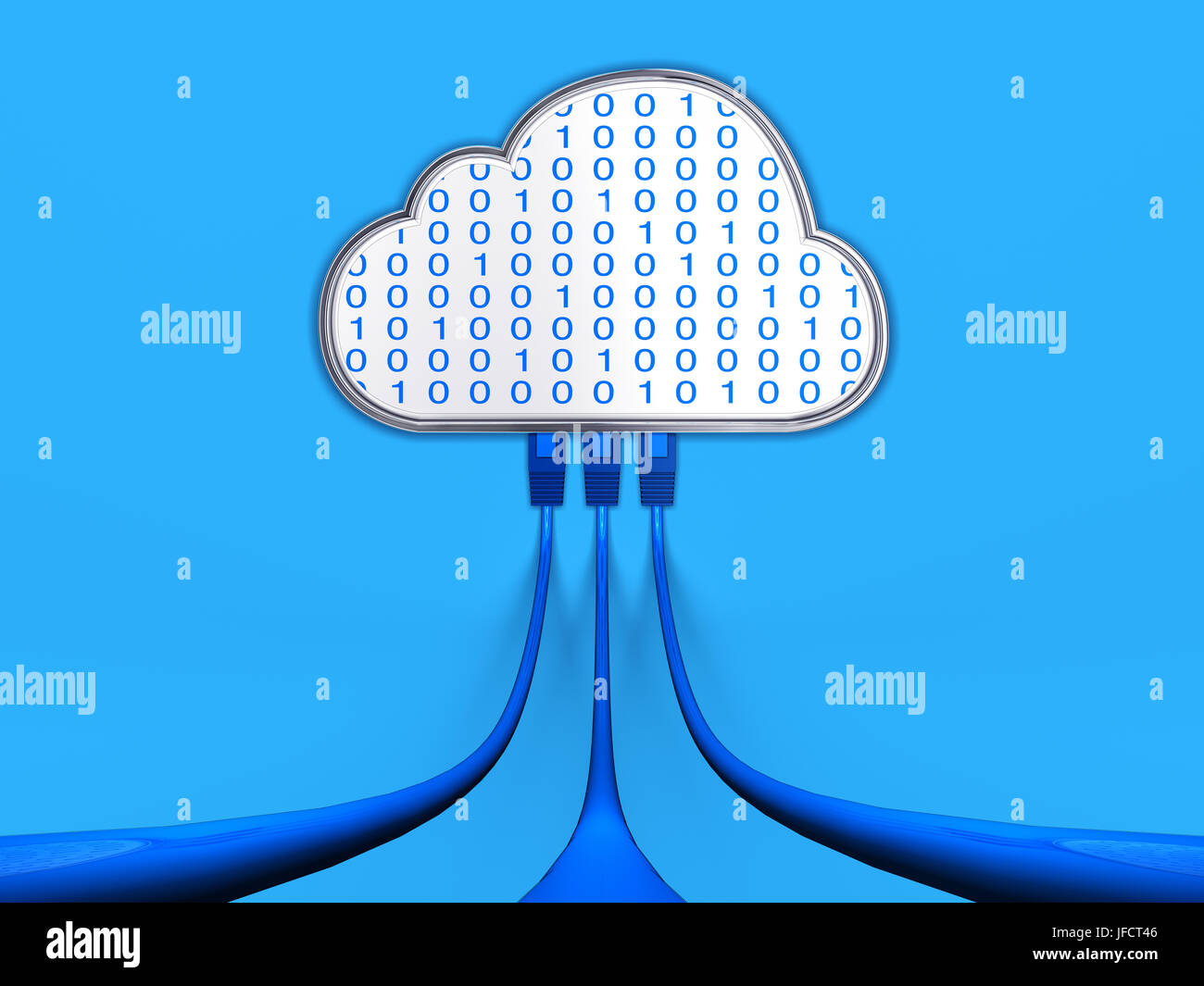 le cloud computing Banque D'Images