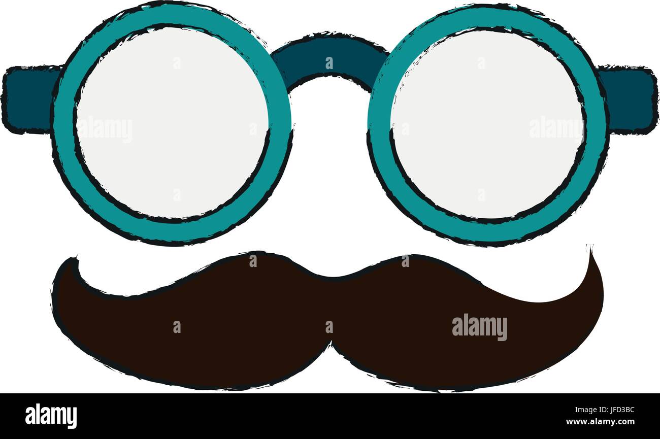 Groucho Marx ou la plaisanterie drôle lunettes point de droit Image  Vectorielle Stock - Alamy