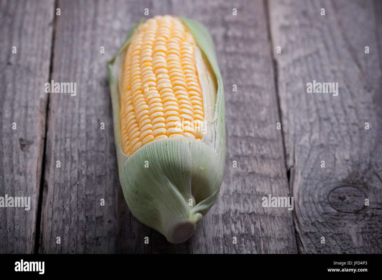 Maïs en bois Banque D'Images