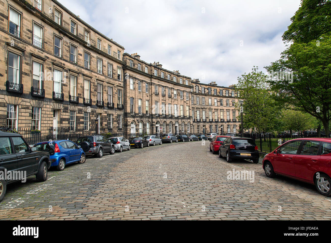 Townhouses à Édimbourg, Écosse Banque D'Images