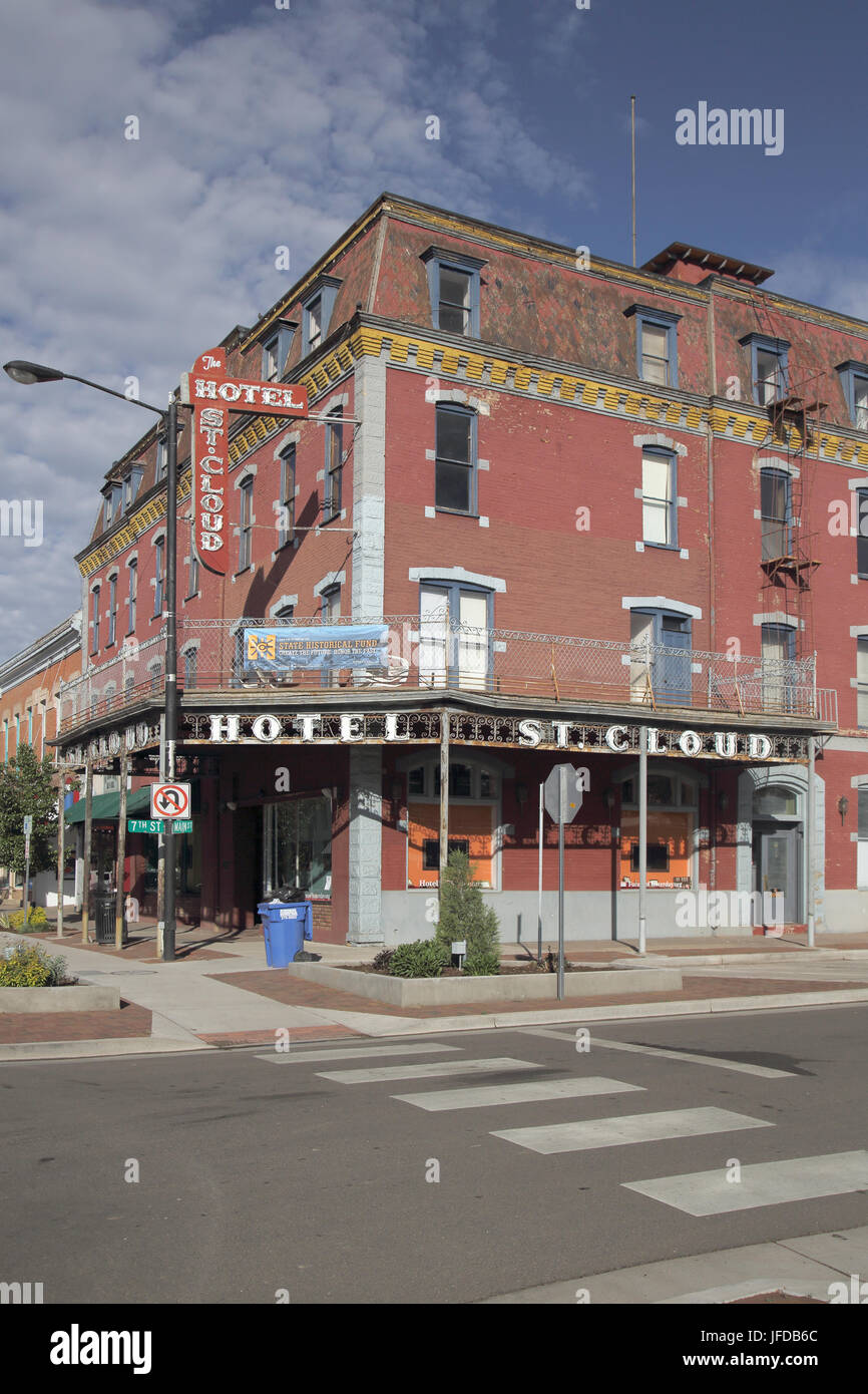 Le vieux st cloud hotel à canon city en Californie usa Banque D'Images