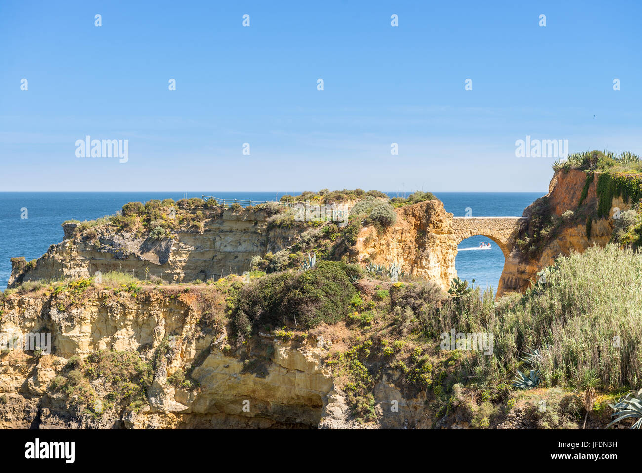 La plage de Batata, Lagos, Algarve, Portugal Banque D'Images