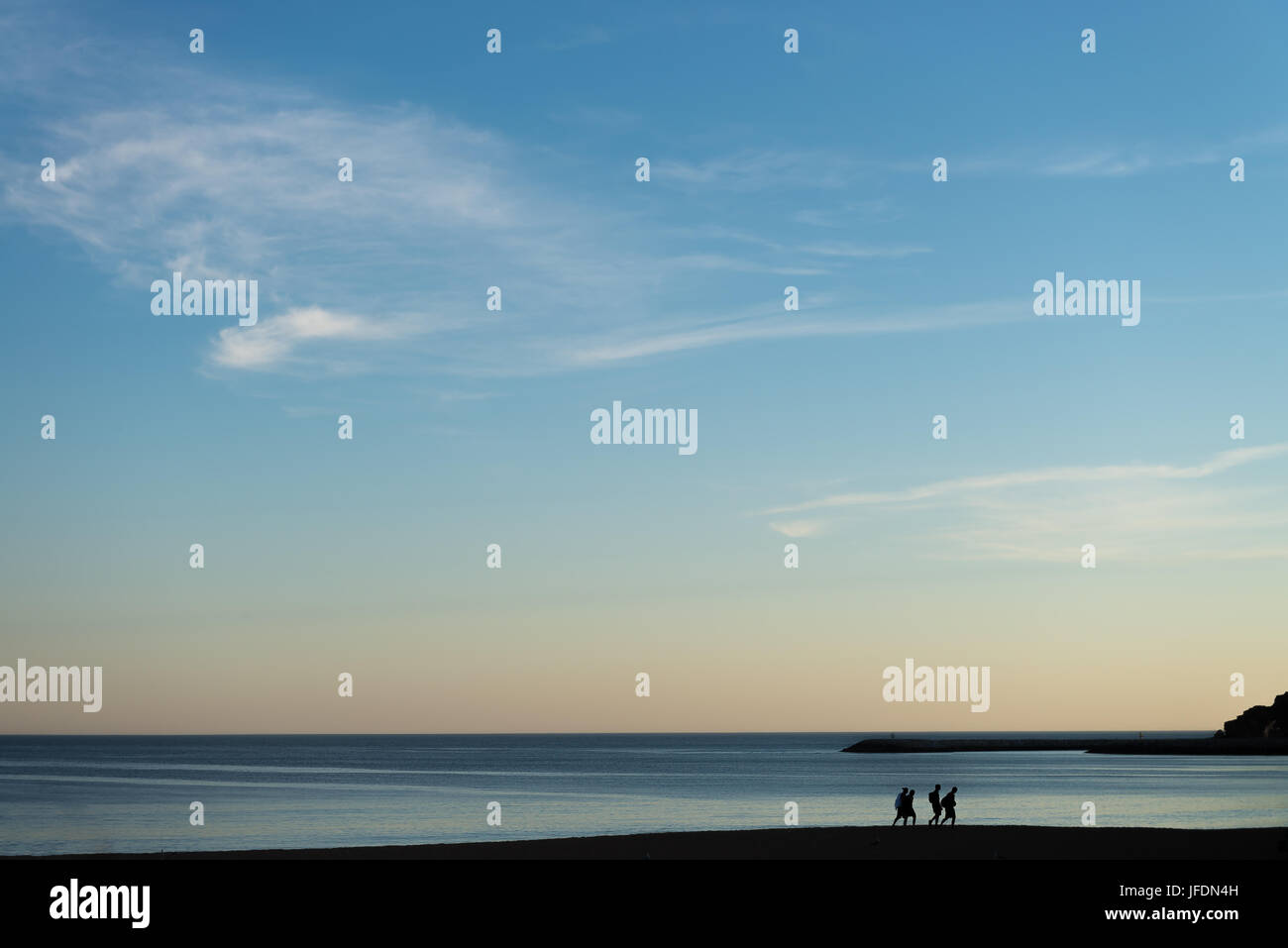 Plage de la ville d'Albufeira en Algarve, Portugal Banque D'Images