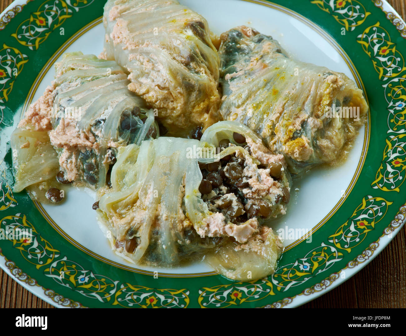 Lentilles turc Sarma . Banque D'Images