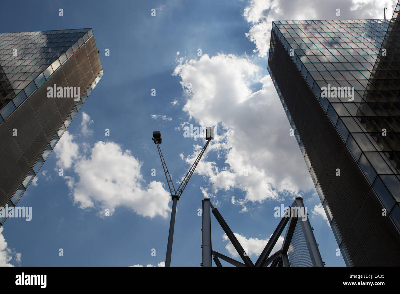 Détails de l'architecture à la Bibliothèque Nationale de France. Banque D'Images