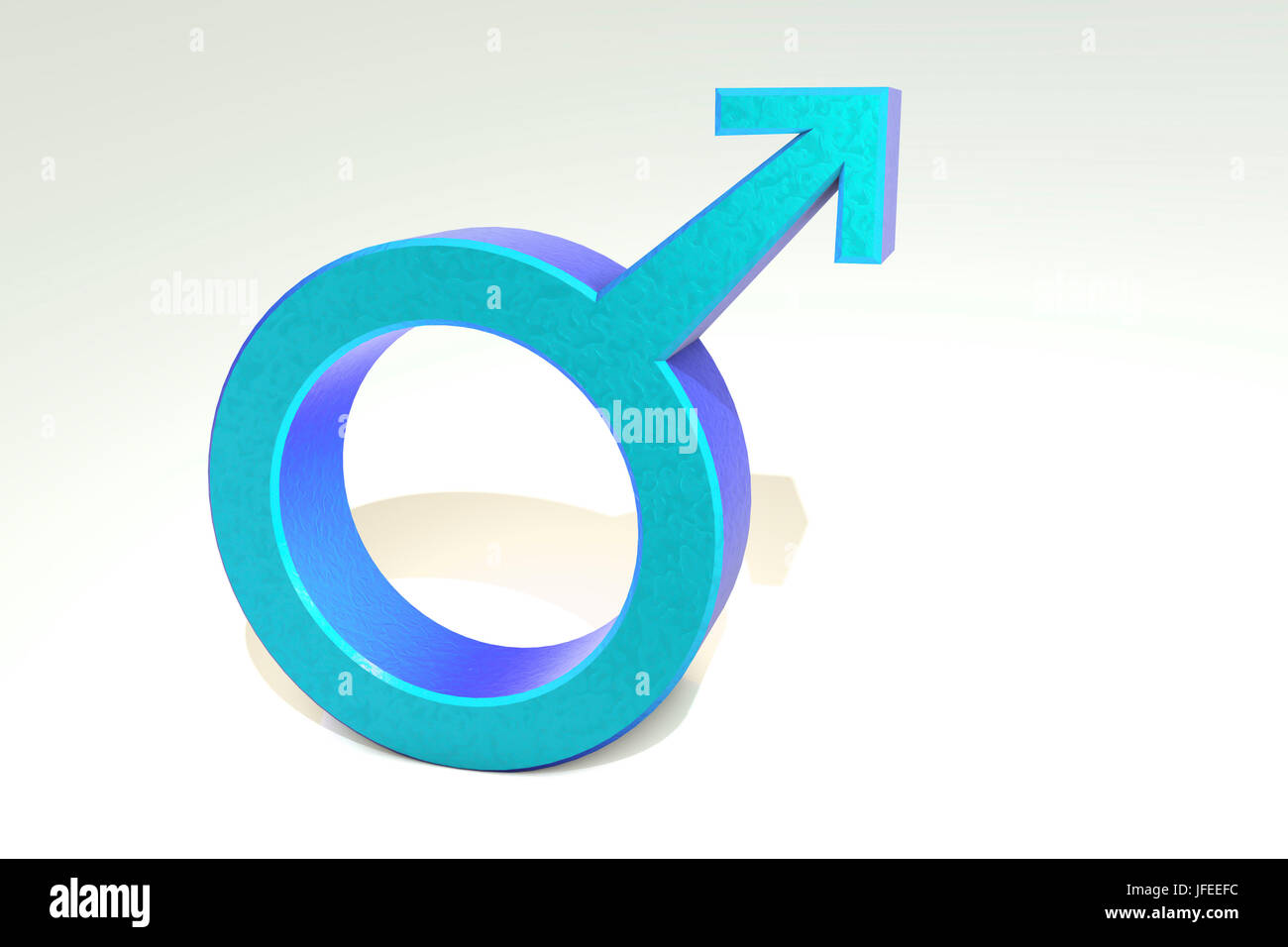 Symbole masculin, illustration de l'ordinateur. Banque D'Images