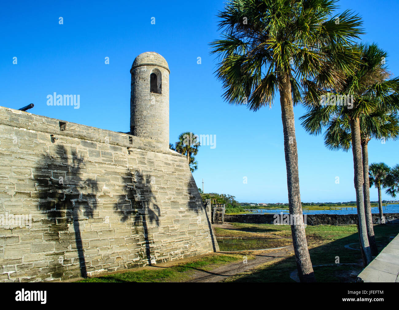 Castillo de San Marcos, Saint Augustine, Floride. Banque D'Images