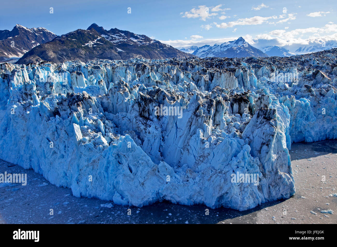 Amérique du Nord, les États-Unis, l'Alaska, Colombie-Britannique glacier, arrêt anormal edge Banque D'Images