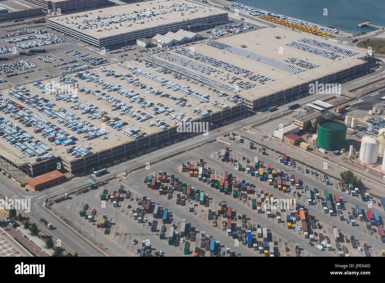 L'Espagne, la Catalogne, la ville de Barcelone, le Port de Barcelone, Banque D'Images
