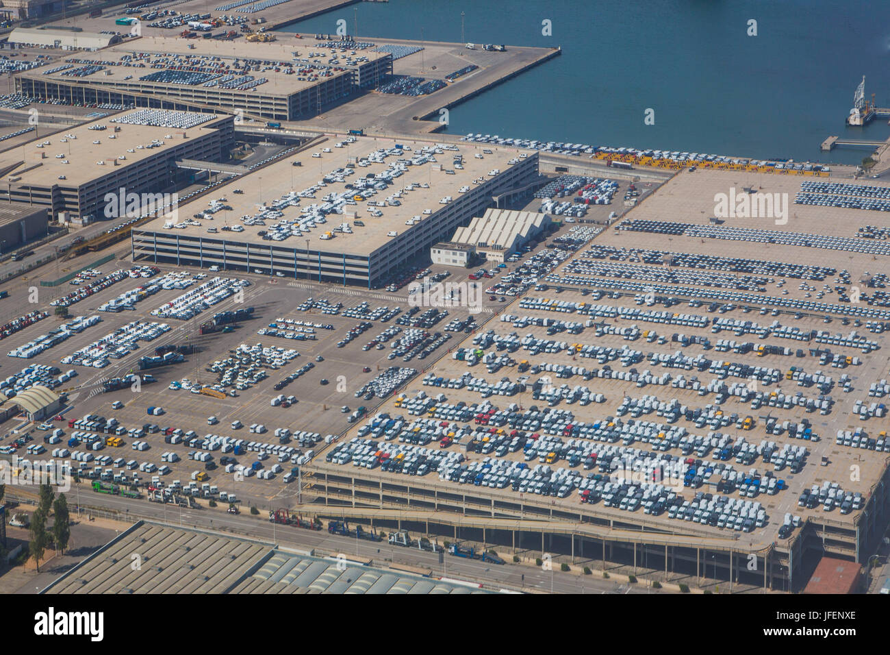 L'Espagne, la Catalogne, la ville de Barcelone, le Port de Barcelone, Banque D'Images