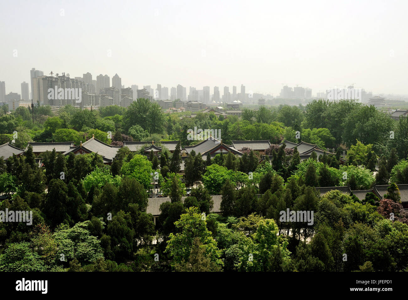 Chine, province du Shaanxi, Xi', une grande Pagode de l'Oie sauvage Banque D'Images