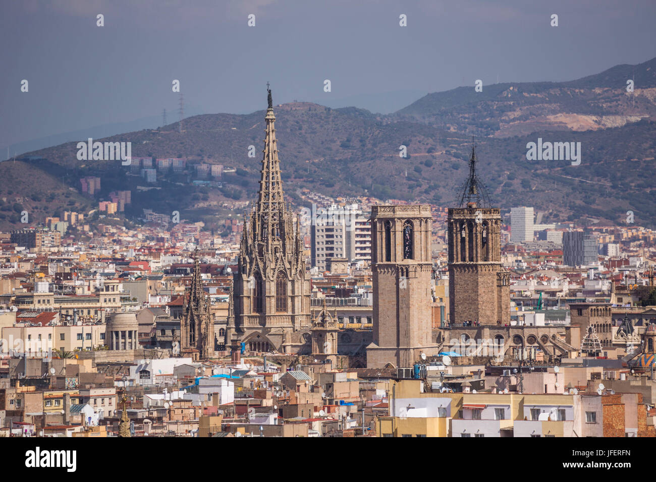 L'Espagne, la Catalogne, la ville de Barcelone, la vieille ville (Ciutat Vella), Cathédrale Métropolitaine Banque D'Images