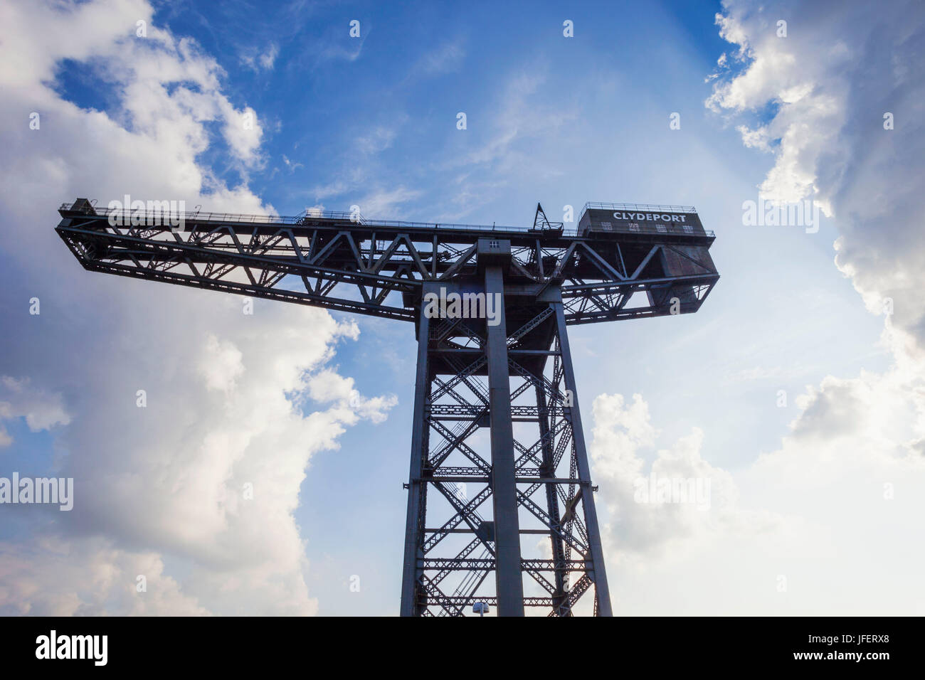 L'Écosse, Glasgow, Finnieston Crane, Clydebank Banque D'Images