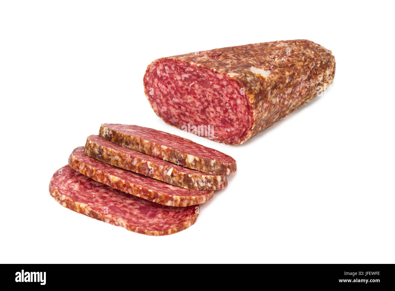 Tranches de saucisse Banque D'Images