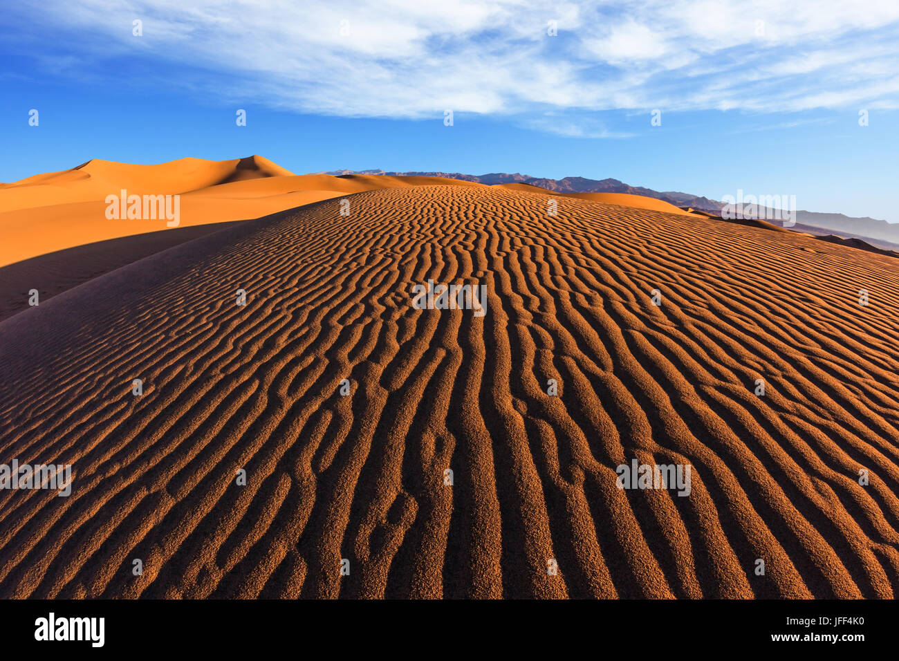 Dunes de sable dans la vallée de la mort, États-Unis Banque D'Images