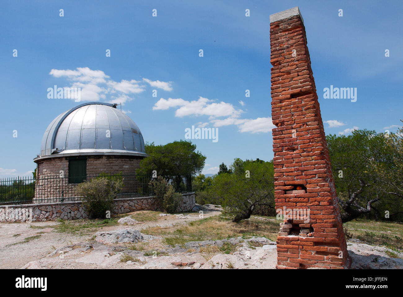 Observatoire national sur la Pnyx, colline Colline Filopappou Park, Athènes (Grèce) Banque D'Images