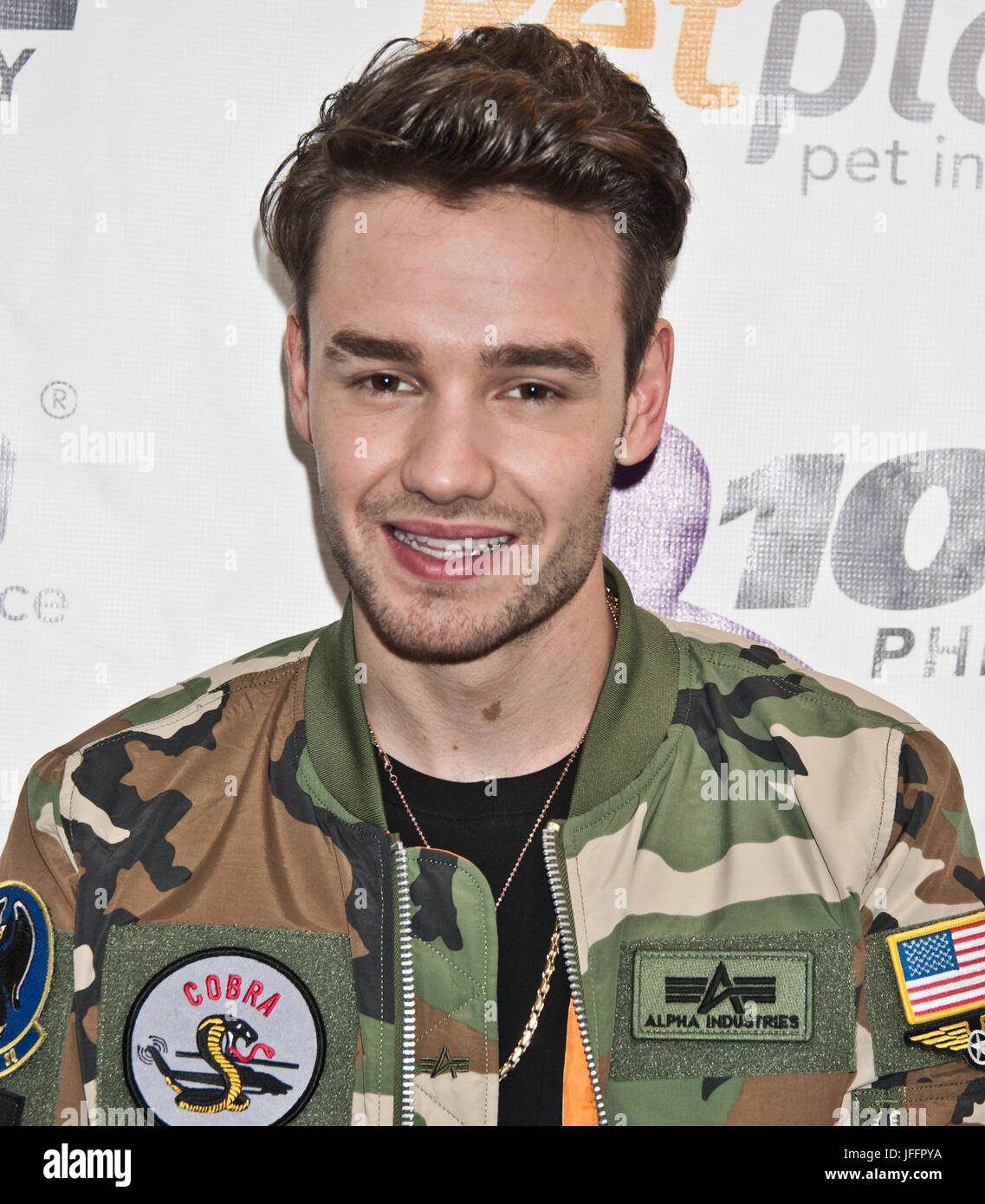 Bala Cynwyd, PA, USA. 27 Juin, 2017. L'anglais Liam Payne Singer-Songwriter Visites Q102's Performance Theatre. Banque D'Images