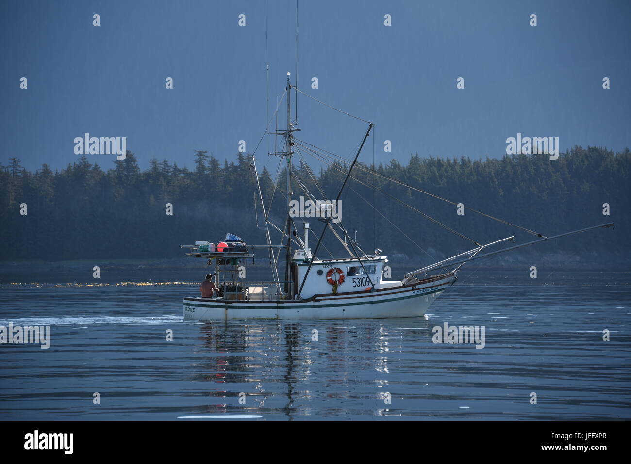 La pêche commerciale en Alaska du Sud-Est Banque D'Images