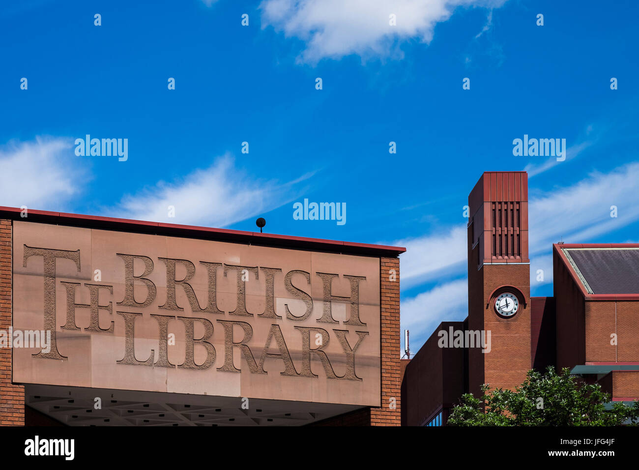La British Library est la Bibliothèque nationale du Royaume-Uni sur Euston Road, Londres, Angleterre, Royaume-Uni Banque D'Images