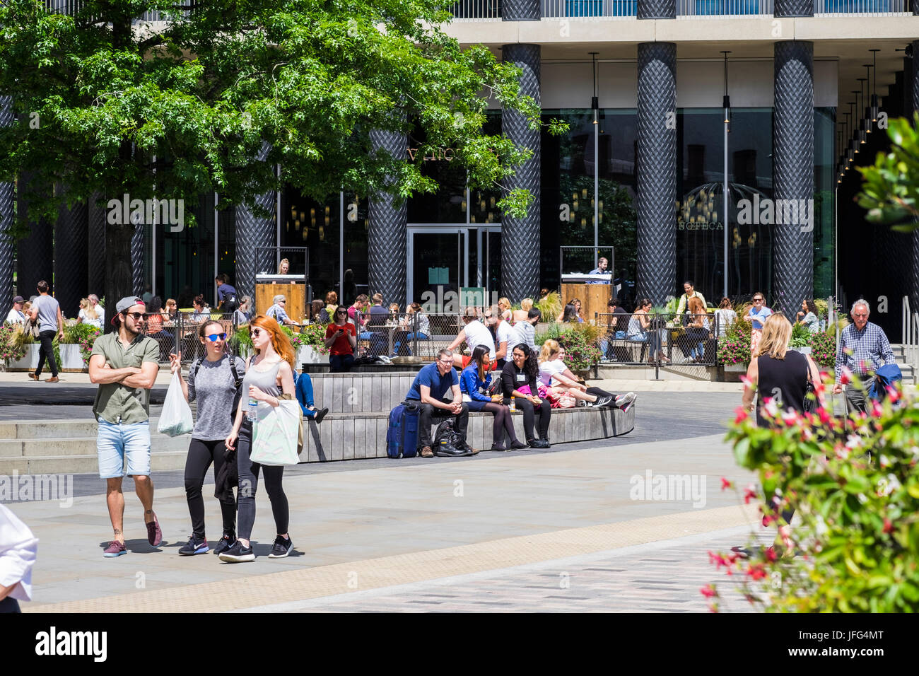 Pancras Square, une partie de la régénération de la région de King's Cross, Londres, Angleterre, Royaume-Uni Banque D'Images