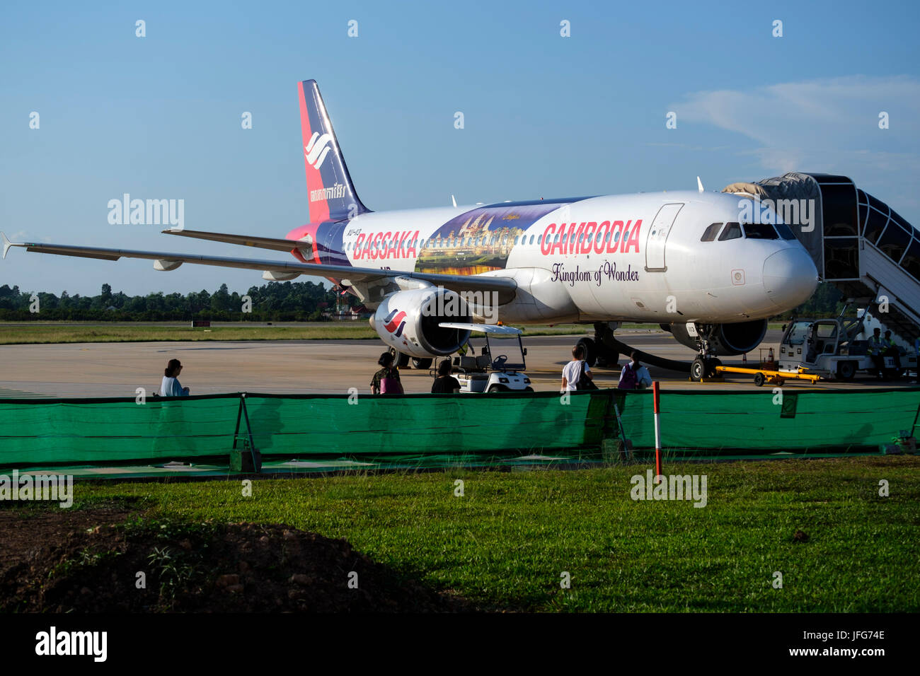 Air Bassaka Cambodge airlines avion Banque D'Images