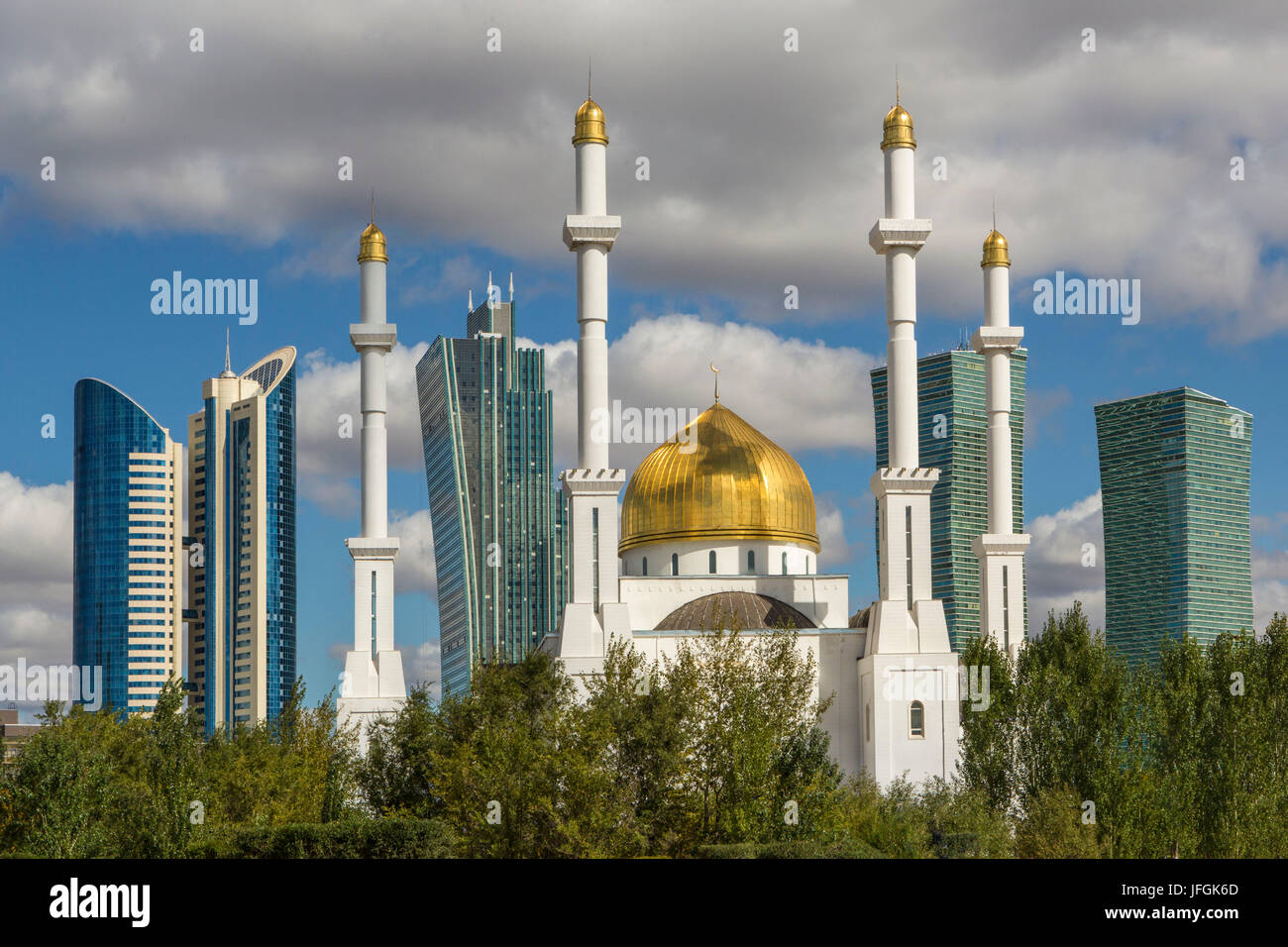 Le Kazakhstan, Astana Ville, Nouvelle Cité Administrative, le Centre islamique Banque D'Images