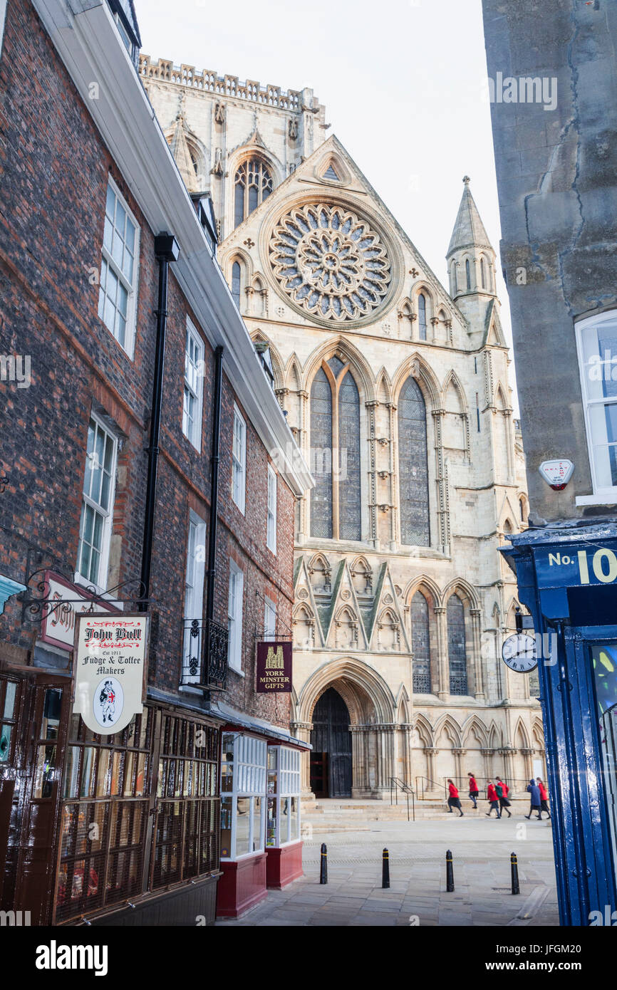 L'Angleterre, dans le Yorkshire, York, York Minster Banque D'Images