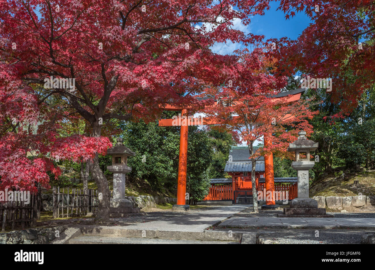 Le Japon, la ville de Kyoto, Tenryu-ji Temple Banque D'Images