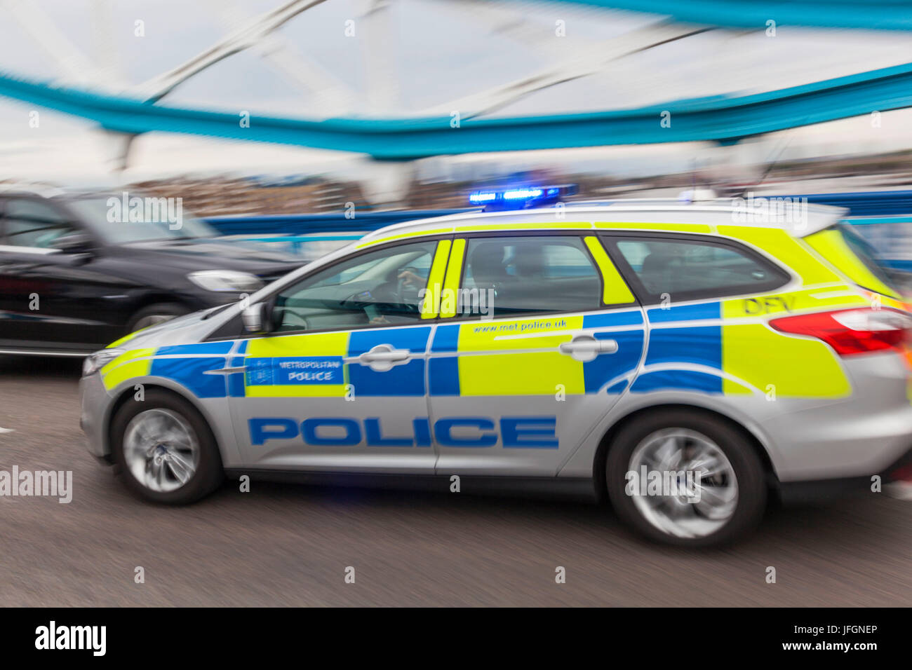 L'Angleterre, Londres, voiture de police Banque D'Images