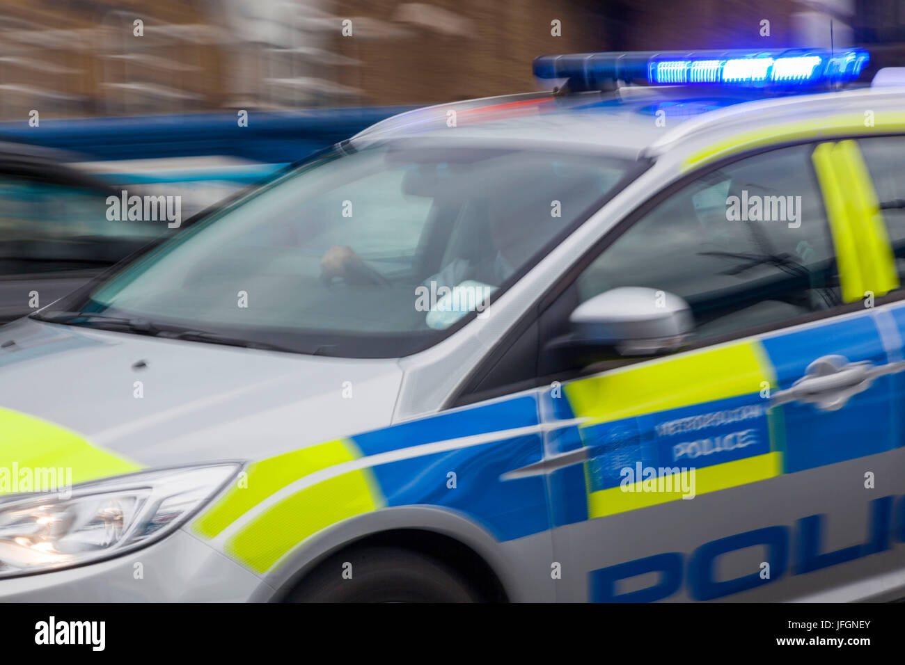 L'Angleterre, Londres, voiture de police Banque D'Images