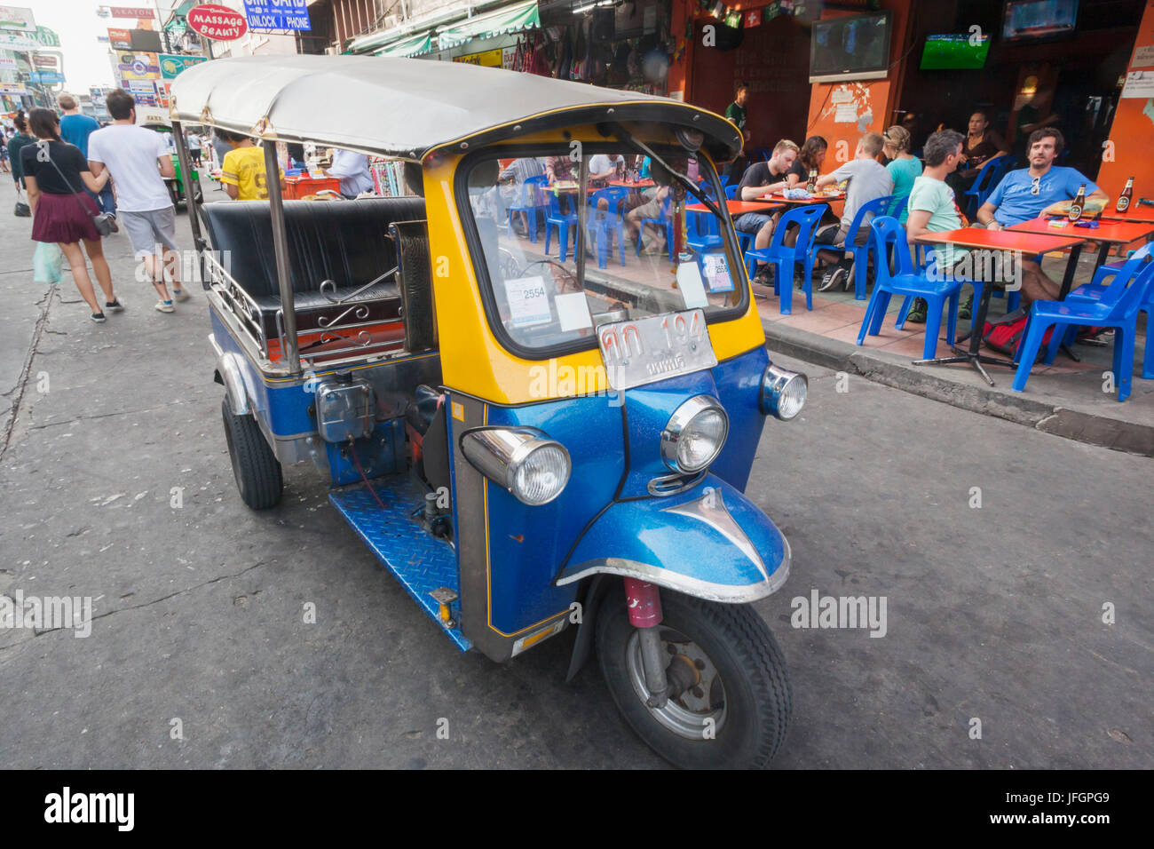 Thaïlande, Bangkok, Khaosan Road, Tuk Tuk Banque D'Images