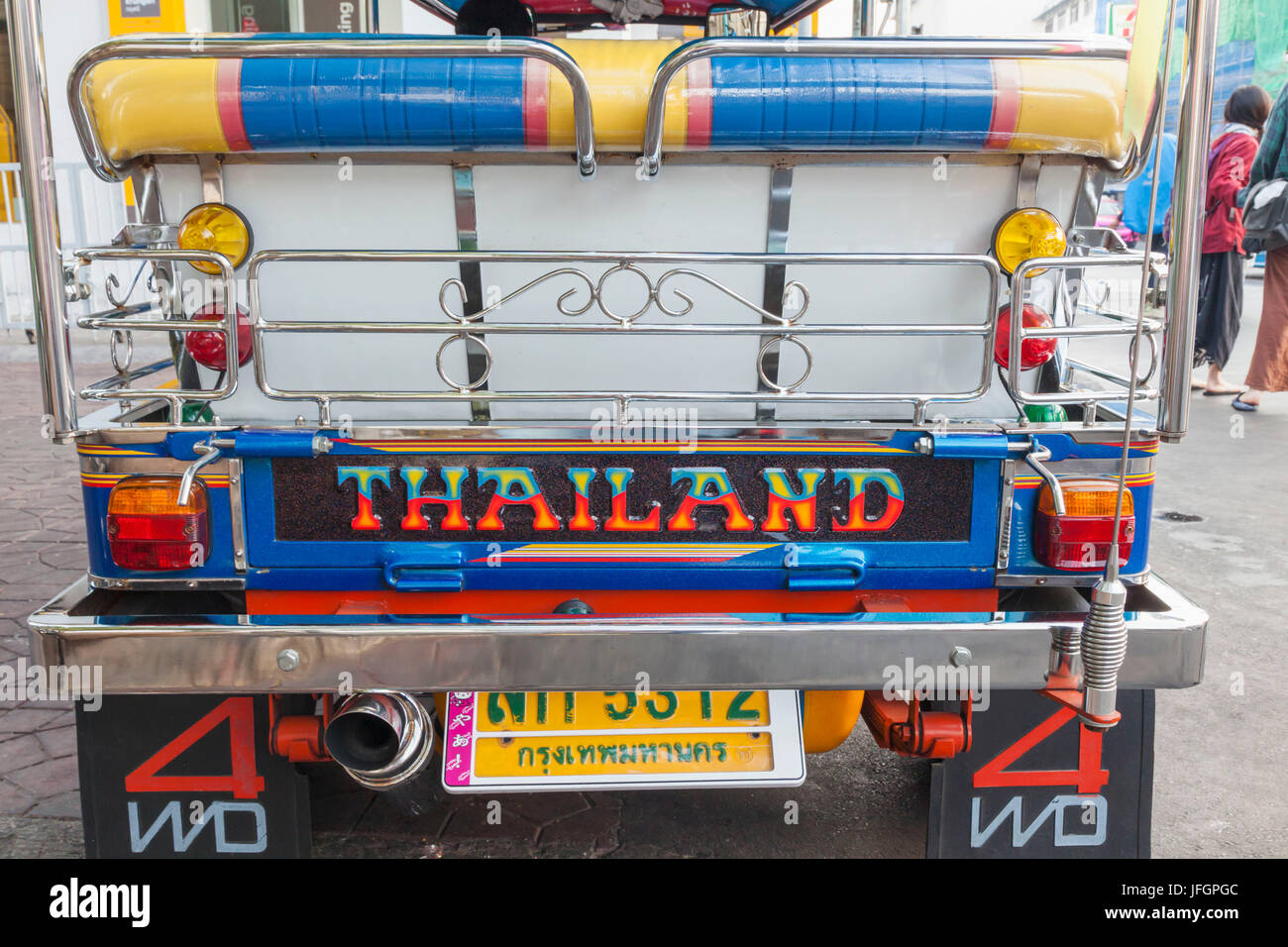 Thaïlande, Bangkok, Khaosan Road, Tuk Tuk Banque D'Images