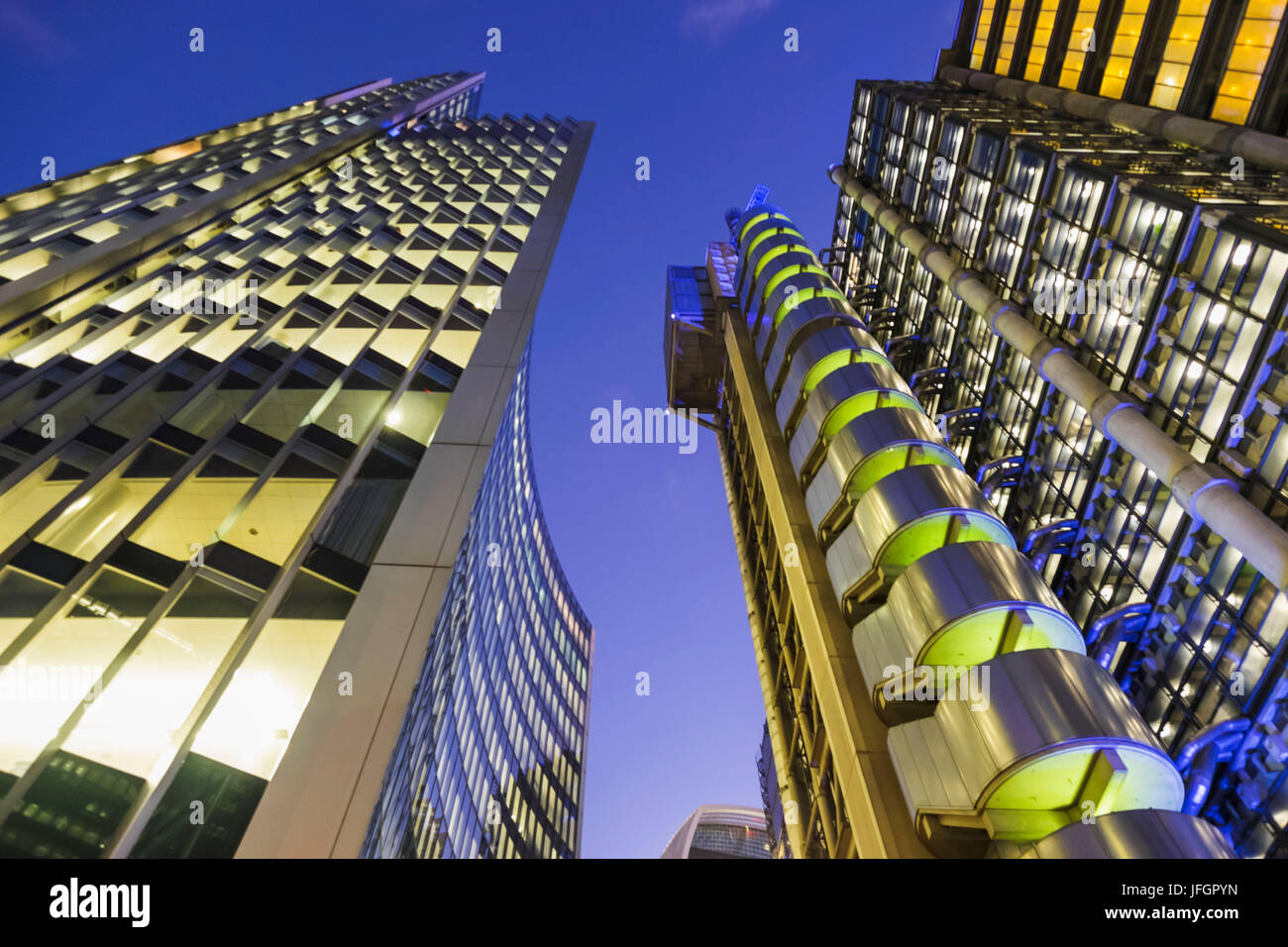 L'Angleterre, Londres, la ville, la Lloyds Building et l'Édifice Willis Banque D'Images