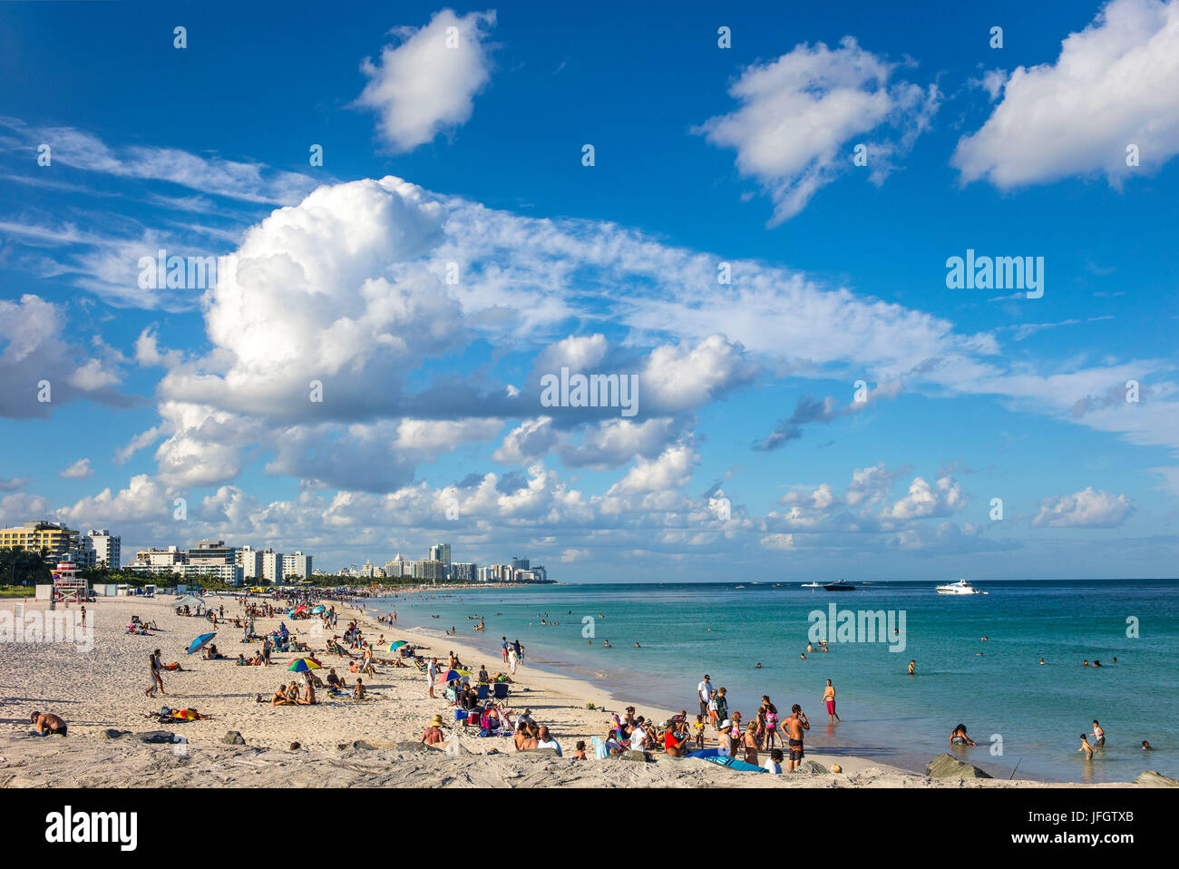 South Point, Miami Beach, Floride, Etats Unis Banque D'Images