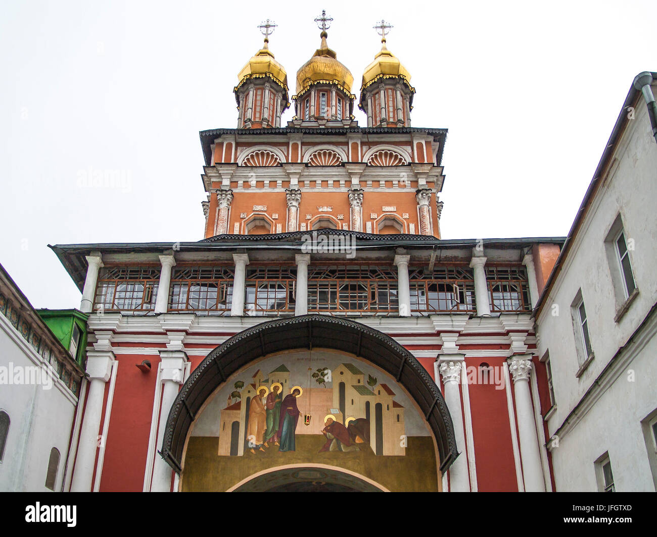 Saint John, l'Église baptiste, la Sainte Trinité Saint Sergius, Monastère Lavra, Banque D'Images