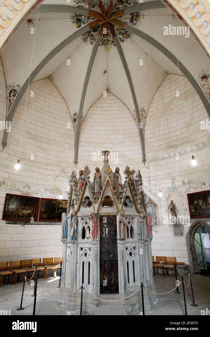 La Sainte tombe dans la Mauritiusrotunde, Münster, à l'intérieur, de Constance, le lac de Constance, Baden-Wurttemberg, Allemagne Banque D'Images