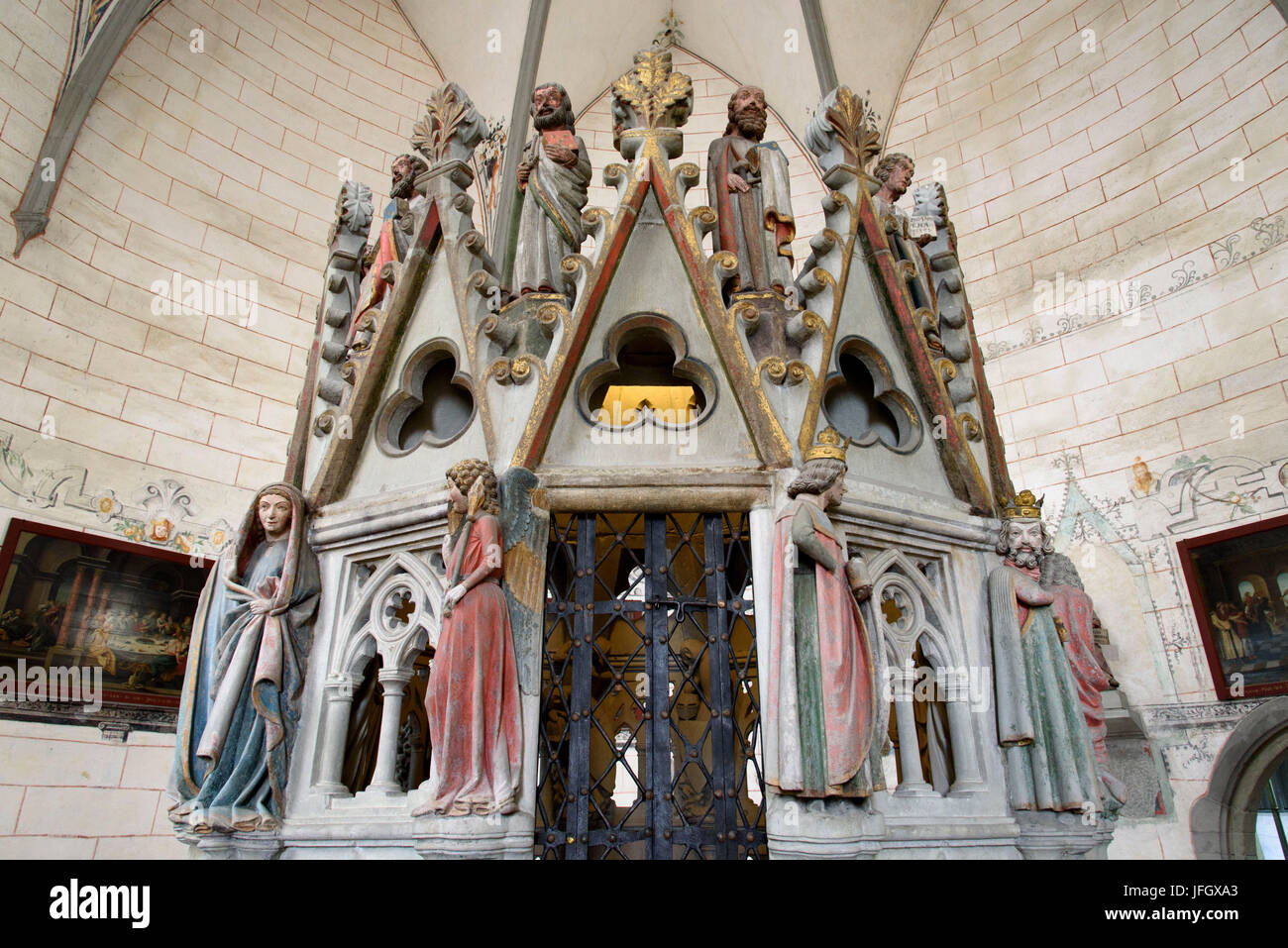 La Sainte tombe dans la Mauritiusrotunde, Münster, à l'intérieur, de Constance, le lac de Constance, Baden-Wurttemberg, Allemagne Banque D'Images