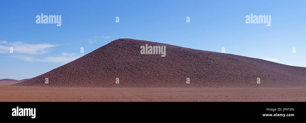 Désert, paysage de montagne, colline avec pierre constant, le Damaraland, Namibie, panorama Banque D'Images