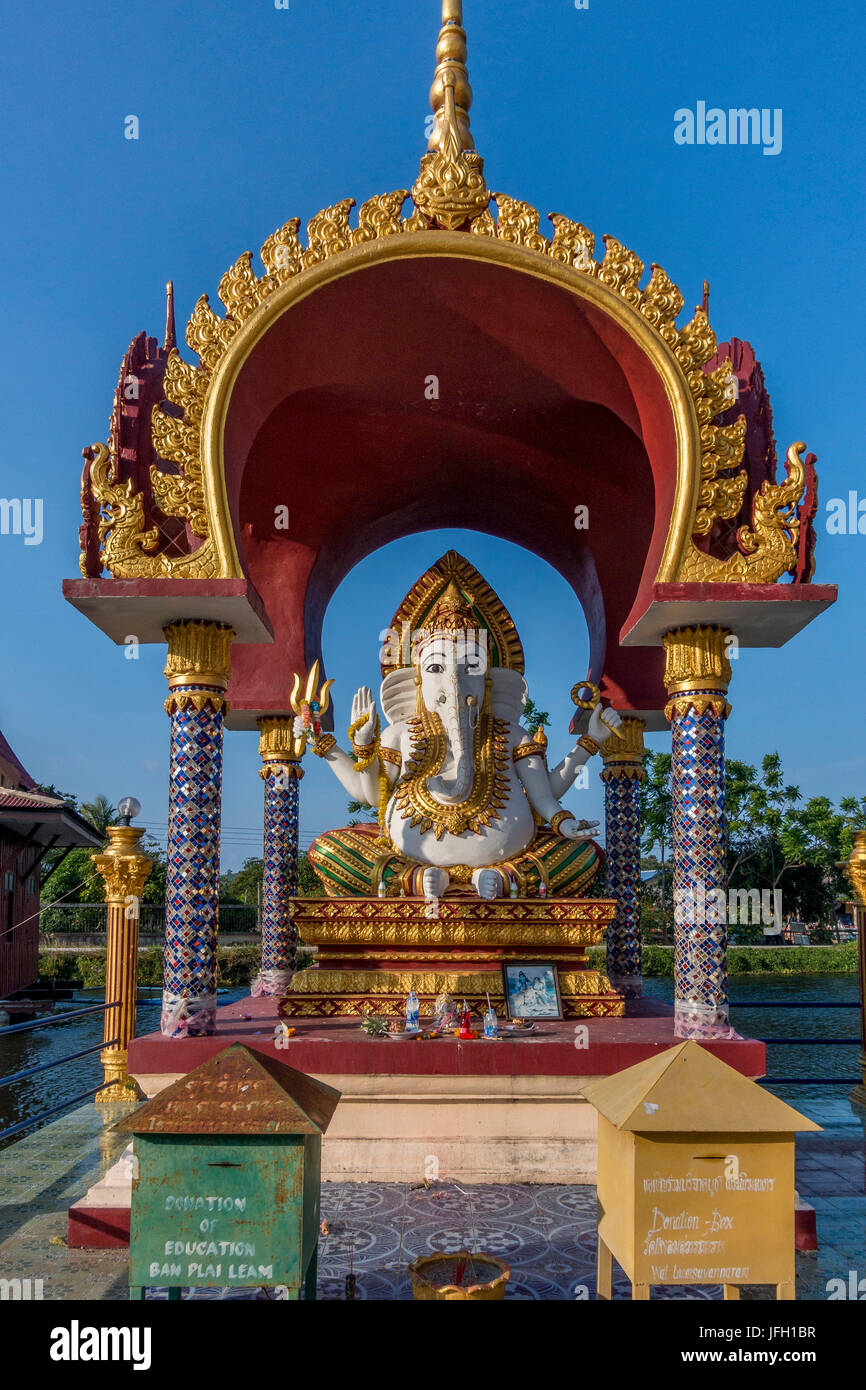 Temple Wat Plai Laem Tempel dans Ban Bo Phut, île de Ko Samui, Thaïlande, Asie Banque D'Images