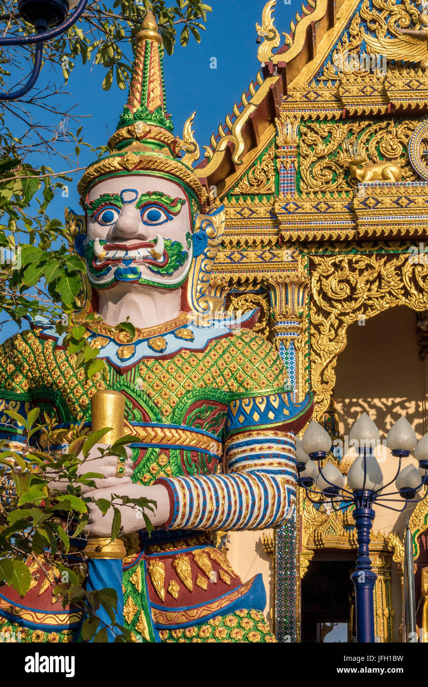 Temple Wat Plai Laem Tempel dans Ban Bo Phut, île de Ko Samui, Thaïlande, Asie Banque D'Images