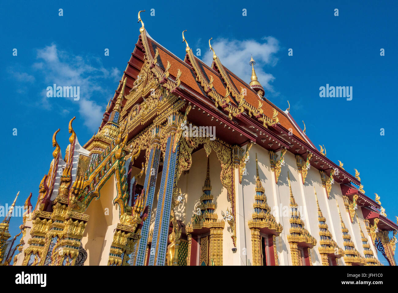 Temple Wat Plai Laem Tempel dans Ban Bo Phut, île de Ko Samui, Thaïlande, Asie Banque D'Images